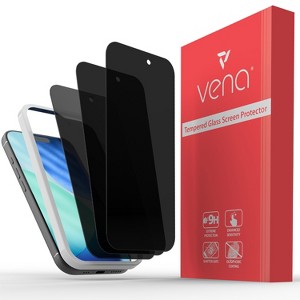 Vena 3x For Apple iPhone 17 Screen Protector Privacy, iPhone 16 Pro Privacy Screen Protector, Anti-Spy Tempered Glass - 1 of 4