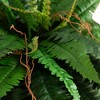 Nearly Natural 35-in Artificial Boston Fern in Brass Metal Planter with Stand - 3 of 4