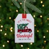 Northlight Most Wonderful Time of the Year Christmas Tag Ornament - 6" - 2 of 4