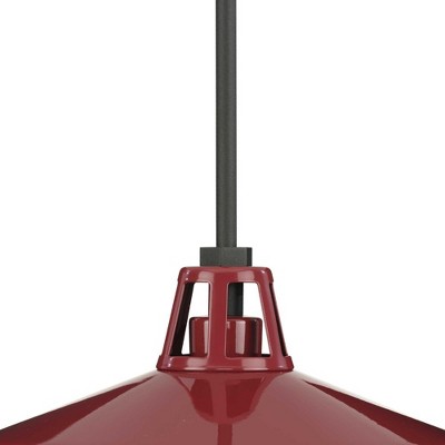 Cedar Springs Red and White Glass Outdoor Hanging Light