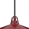 Progress Lighting, Cedar Springs, 1-Light Outdoor Hanging Light, Red Finish, Gloss White Shade - 3 of 4