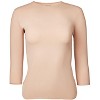Memoi Women's Bonded 3/4" Sleeve Top - 2 of 4