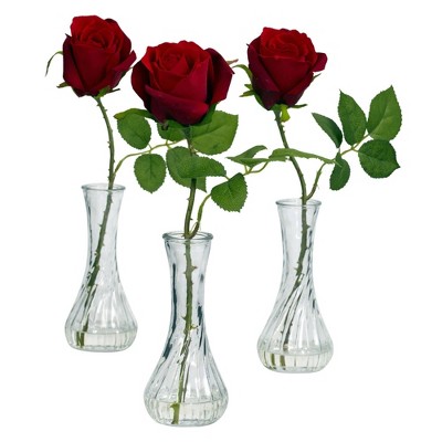 artificial roses in vase