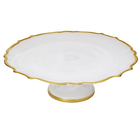 Classic Touch Set Of 6 Dessert Cups With Gold Base And Rim - 4d : Target