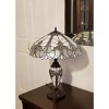 Amora Lighting Tiffany Style Floral White Double Lit Table Lamp 23" High - 2 of 3