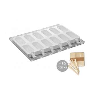 Silikomart Professional GEL11 SHOCK SteccoFlex Silicone Ice-Cream-Bar Mold Set,
