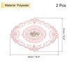 Unique Bargains Retro Lace Embroidered Polyester Placemat 2 Pcs - 2 of 4