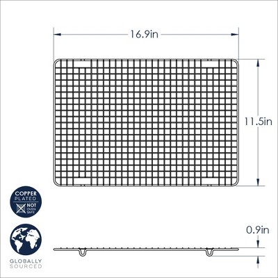 Large Copper-Plated Metal Cooling Rack