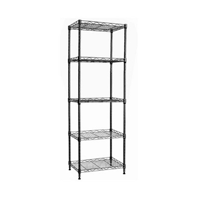 Vtec Trading Black 5-Wire Shelving Metal Storage Rack