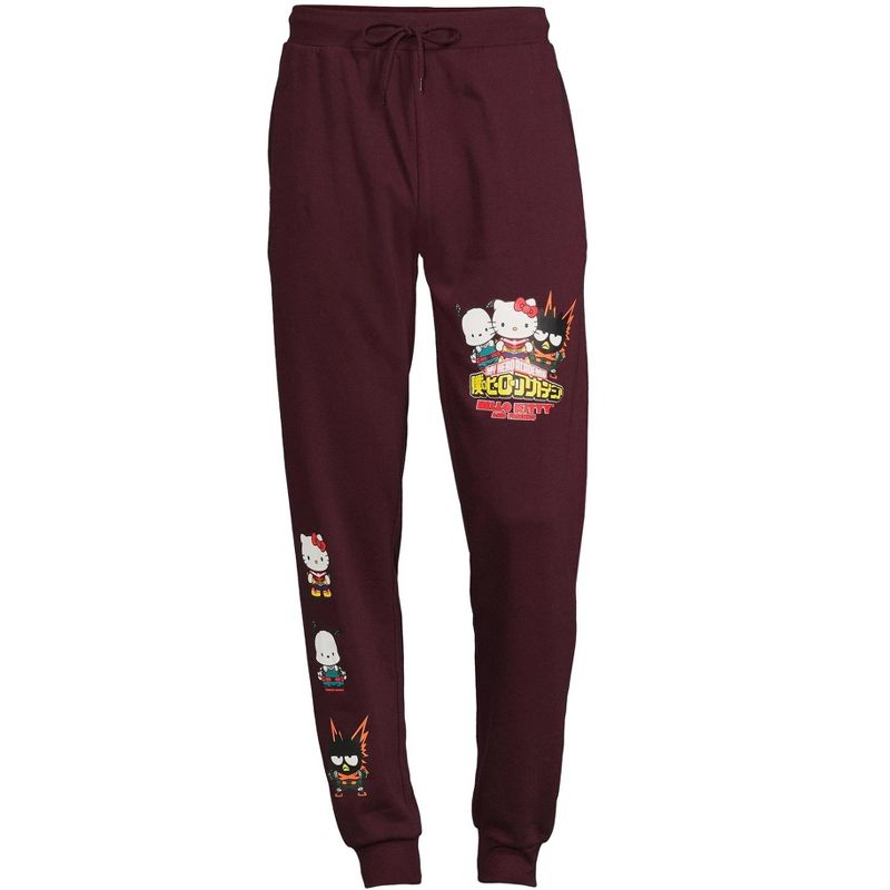 My Hero Academia Hello Kitty and Friends Men's Adult Jogger Sweatpants, 4 of 5