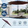 9FT Outdoor Patio Umbrella, Market/Table Umbrella with Push Button Tilt and Crank - 3 of 4