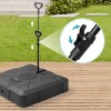 Pellebant Patio Umbrella Base Fits Cantilever Umbrellas, 300Lbs Capacity Heavy Duty Black Umbrella Stand Base with 4 Wheels - 3 of 4