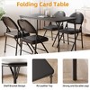 Folding Table, Portable Folding Card Rectangle Table with Sturdy Metal Frame - 4 of 4