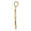 Black Bow Jewelry 14k Yellow Gold Rope Edge Passion Cross Pendant, 20 x 39mm - 2 of 4