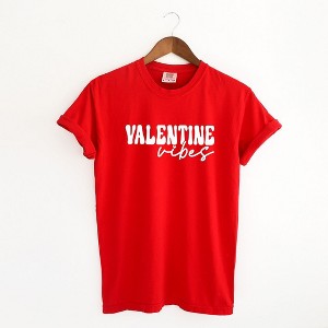 Simply Sage Market Women's Retro Valentine Vibes Short Sleeve Garment Dyed Tee - 1 of 4