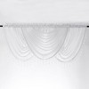 Kate Aurora Ultra Lux Faux Silk Regency Crinkle Rod Pocket Semi Sheer Crystal Beaded Window Valance - 2 of 4