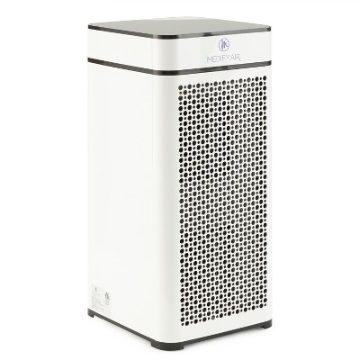 Medify Air MA-40-W1 Tower Whole Room Air Cleaner Purifier Machine w/ H13 True HEPA Filter, 4 Speeds, Ionizer, 840 Sq Ft Coverage, White