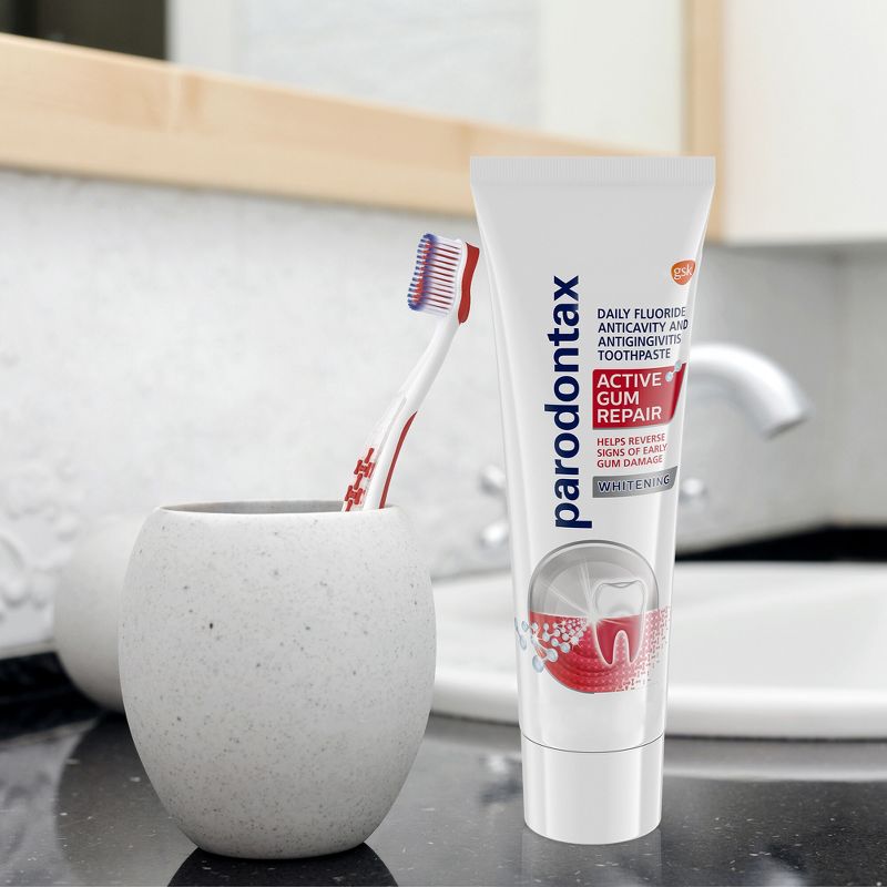 Parodontax Active Gum Repair Whitening Toothpaste - 3.4oz/3pk, 3 of 9