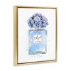 Stupell Industries Blue Flowers Perfume Bottle Floating Frame Canvas Art - 2 of 4