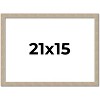 PosterPalooza | 21x15 Thin Barnwood Picture Frame, UV Acrylic, 2 Finishes - Grey and Black - 2 of 4