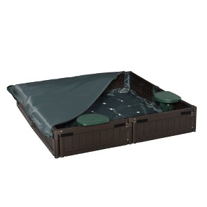 Dexmalle Kids Outdoor Sandbox with Cover Garden Bed - 1 of 4