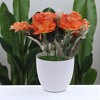 Unique Bargains Artificial Plants Mini Flower Plastic 3.74"x3.74"x7.87" 1 Pcs - 2 of 4