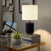 Hudson and Canal 15" Tall Ceramic Mini Lamp with Fabric Shade - 4 of 4
