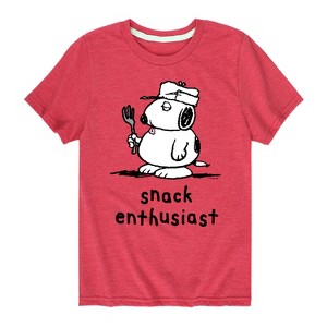 Boys' - Peanuts - Olaf Snack Enthusiast Short Sleeve Graphic T-Shirt - 1 of 4