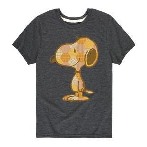 Boys' - Peanuts - Snoopy Patchwork Short Sleeve Graphic T-Shirt - 1 of 4