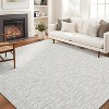 Coucheta Washable Area Rug , Modern Non-Slip Low Pile Indoor Carpet Machine Washable Soft Floor Mat for Living Room Bedroom Office,Multi-Color & Size - 2 of 4