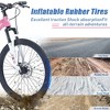 NAYSAYE Mountain Bike 20 Inch Kids MTB with Steel Frame and Suspension for Boys and Girls Age 7 to 10 Years, White and Pink, 54.33"*22.44"*32.48" - 2 of 4