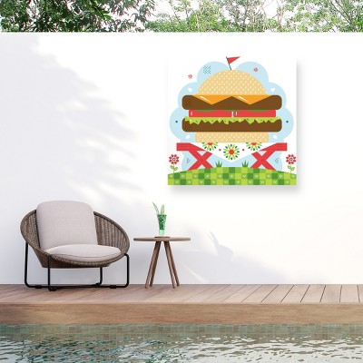 "Hamburger" Outdoor Canvas