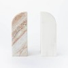 5" x 3.5" Marble Stone Bookends Natural/White - Threshold™ designed with Studio McGee - image 3 of 4