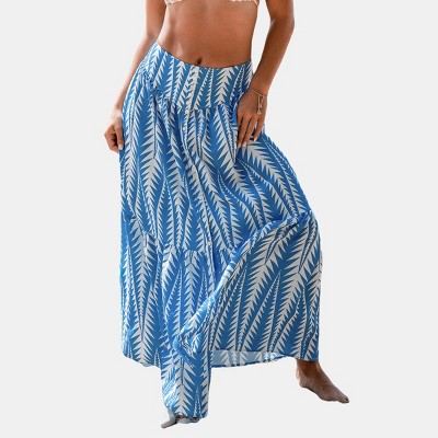 Women's GEO Print Front-Button Maxi Skirt - Cupshe