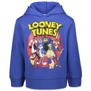 WARNER BROS Looney Tunes Marvin the Martian Bugs Bunny Fleece Pullover Hoodie Toddler to Big Kid - 1 of 4