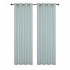 Kate Aurora Glam Chic Living 2 Pack Metallic Foil Sparkle Slub Sheer Grommet Top Curtain Panels - 2 of 4