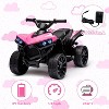 6V Ride on Toy, Kids ATV 4 Wheeler with 1.8MPH Max Speed, Wear-Resistant Wheels, Music & Foot Pedal, Electric Quad Car for Kids Toddlers - 4 of 4