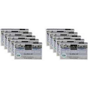 Cole's Smoked Rainbow Trout in Olive Oil - Case of 10 - 3.2 oz - 1 of 2