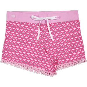 Pavilion Gift Company - Girly Girl - L Pink Ladies Lounge Shorts - Shorts - 1 of 4