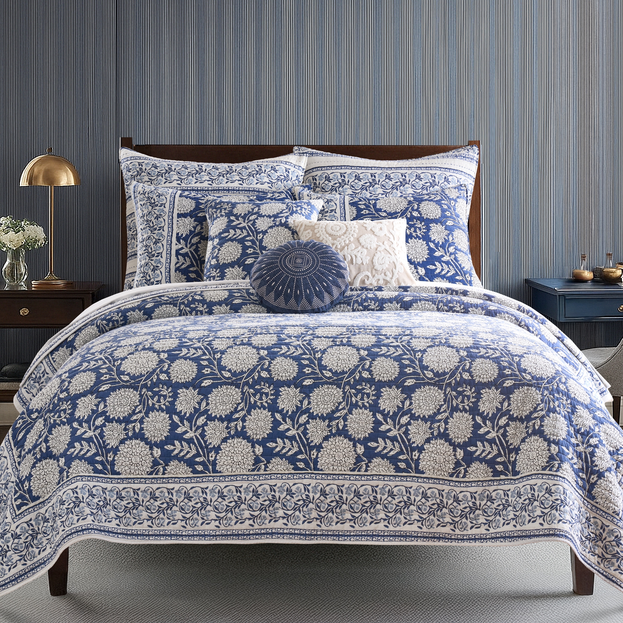 Adare Denim King/Cal King Quilt Set - Levtex Home