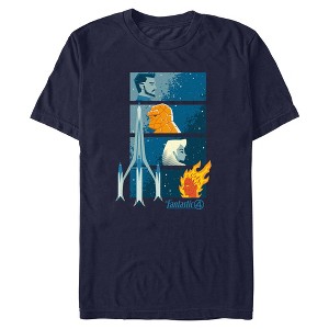 Mens The Fantastic Four: First Steps Family Profile Portraits T Shirt - 1 of 4