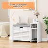 Cat Litter Box Enclosure with top opening and cushion. Modern wood design hides litter box and doubles as a nightstand with scratch pad. - 2 of 4