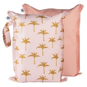 Tiny Twinkle Mess-Proof Waterproof Washable Baby/Toddler Wet Bags for Diapers, Swimsuits and Travel - 1 of 2