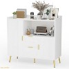 40" Kitchen Buffet Cabinet with 2 Drawers & 2 Doors - Storage Sideboard for Microwave, Coffee Bar & Dining Room - 2 of 4