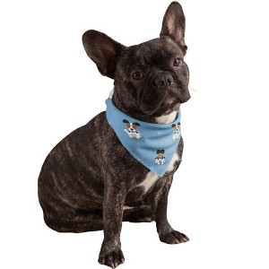 Mechaly Cotton Funny Dog Bandana with Designs Durable Birthday Pet Scarf - 1 of 4