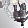 Warehouse Of Tiffany Josalie Brown 52" 3-Light Lighted Fan Two-Color Blades Reversible with Remote Control - 2 of 3