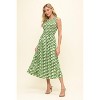 WEST K Women's Elowen Smocked Bodice Knit Midi Dress - 2 of 4