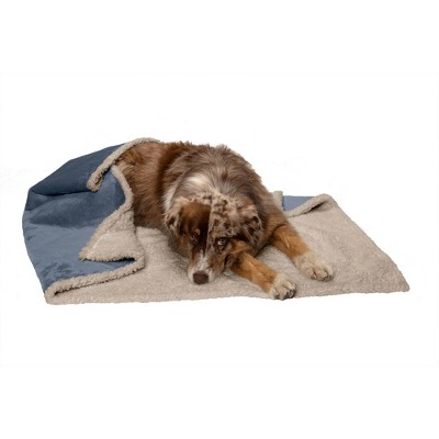 FurHaven Snuggly & Warm Soft-Edge Warming Waterproof Blanket