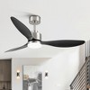 Airsurfer 52-Inch White Ceiling Fan with Remote, Reversible DC Motor, 3 ABS Blades & Color-Changing LED Light - 2 of 4