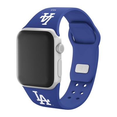 Mlb Los Angeles Dodgers Apple Watch Compatible Silicone Band 42/44 